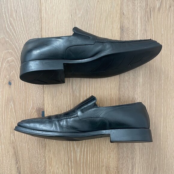 Bruno Magli Shoes Men 9.5 Raging Slip On Loafer Black Leather Italy Handmade main image 10